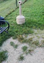 Note the nearby butt collector